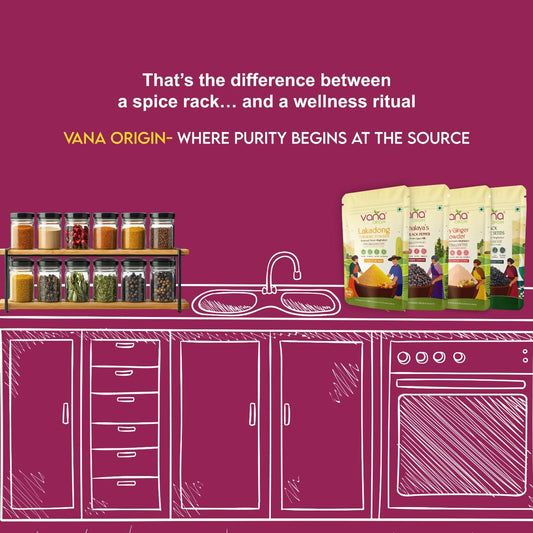 Vana Origin single origin spices from Meghalaya — spice rack vs wellness ritual