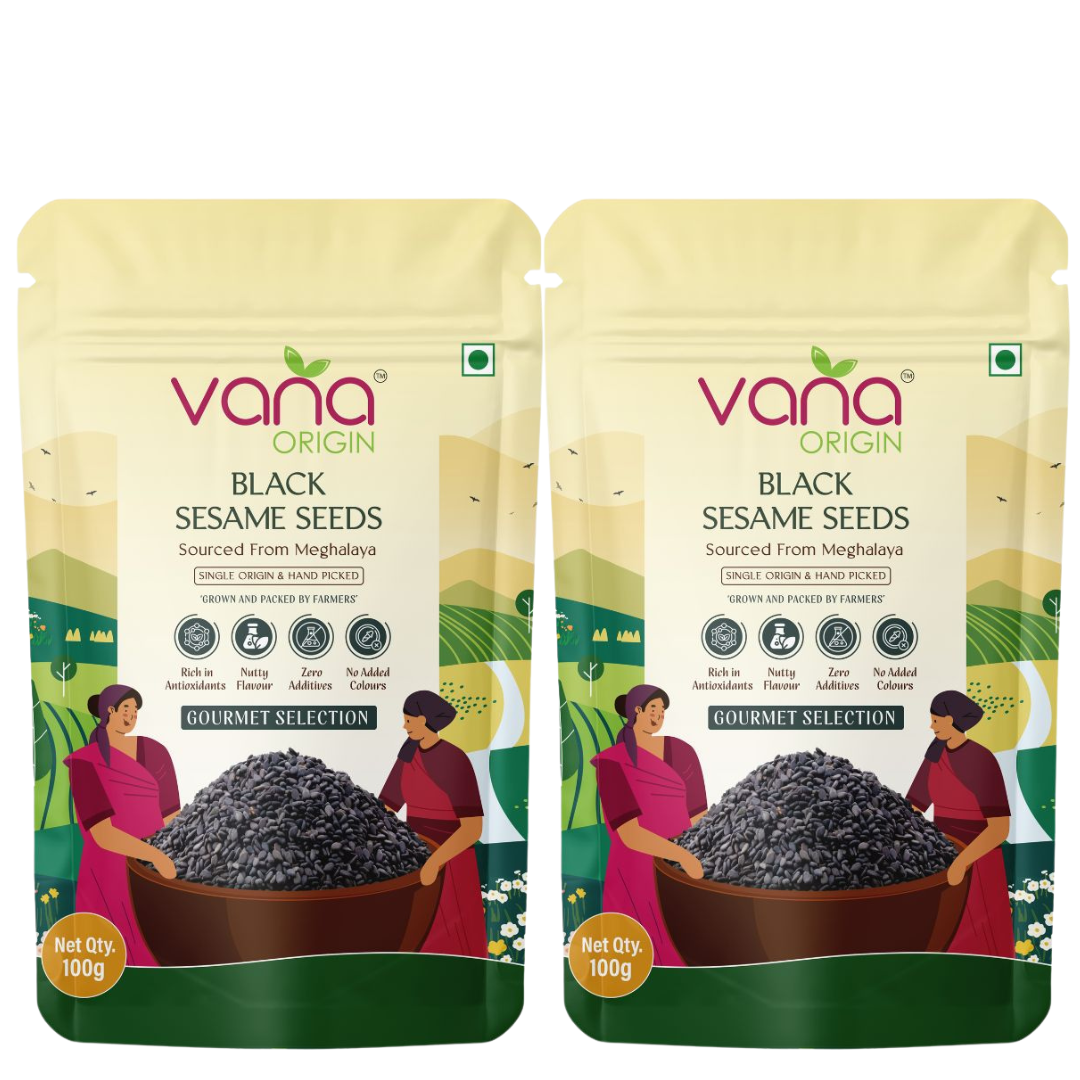 premium black sesame seeds 200gm