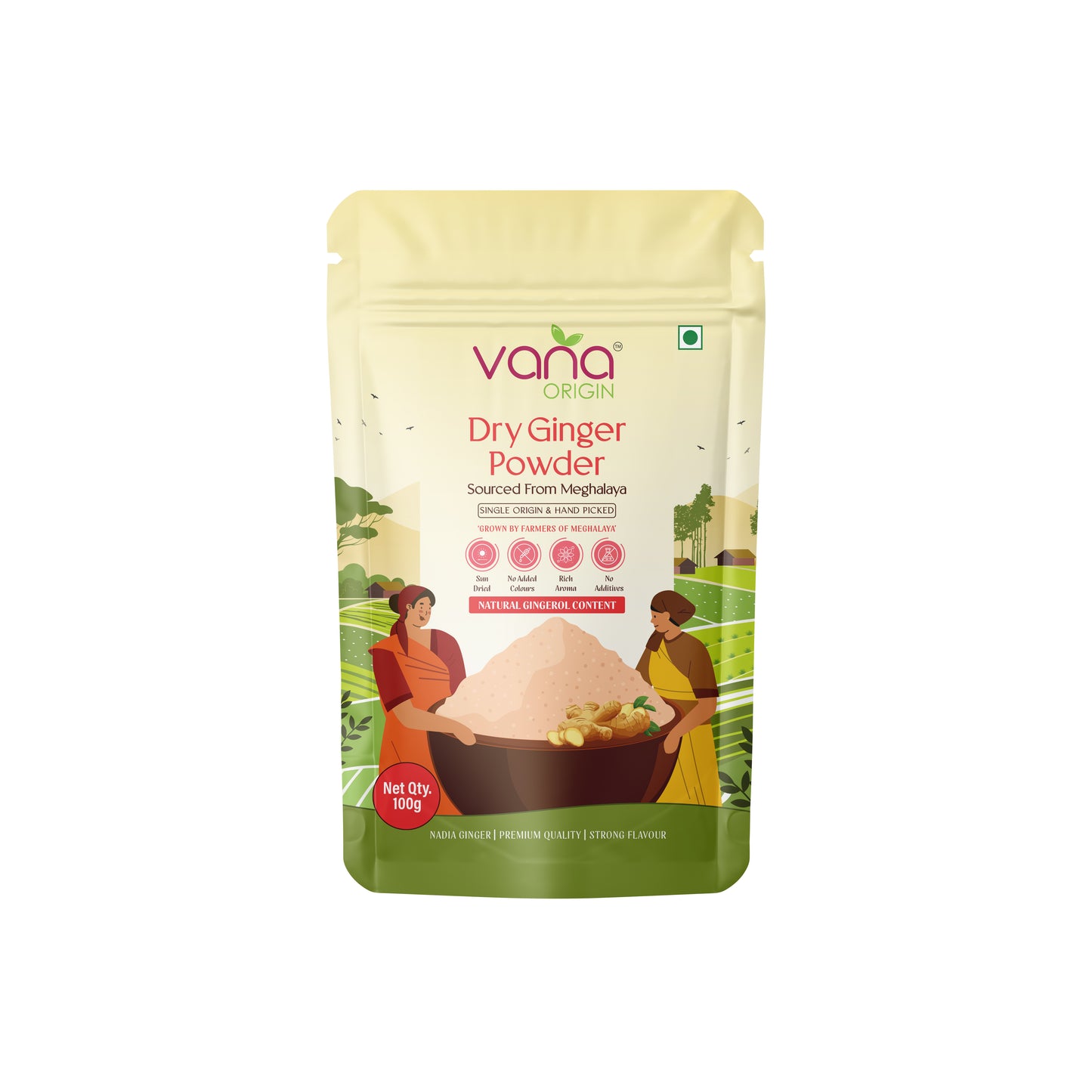 Dry Ginger Powder – Single Origin from Meghalaya (100g)
