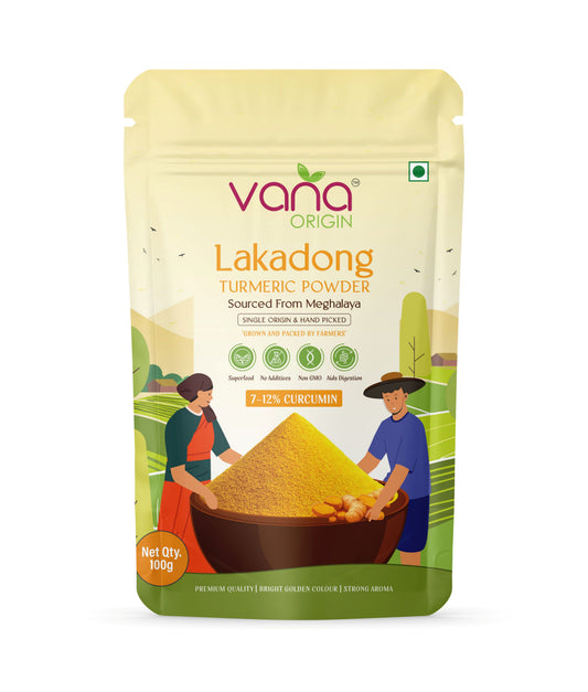Vana Origin Lakadong Turmeric Powder 100gm
